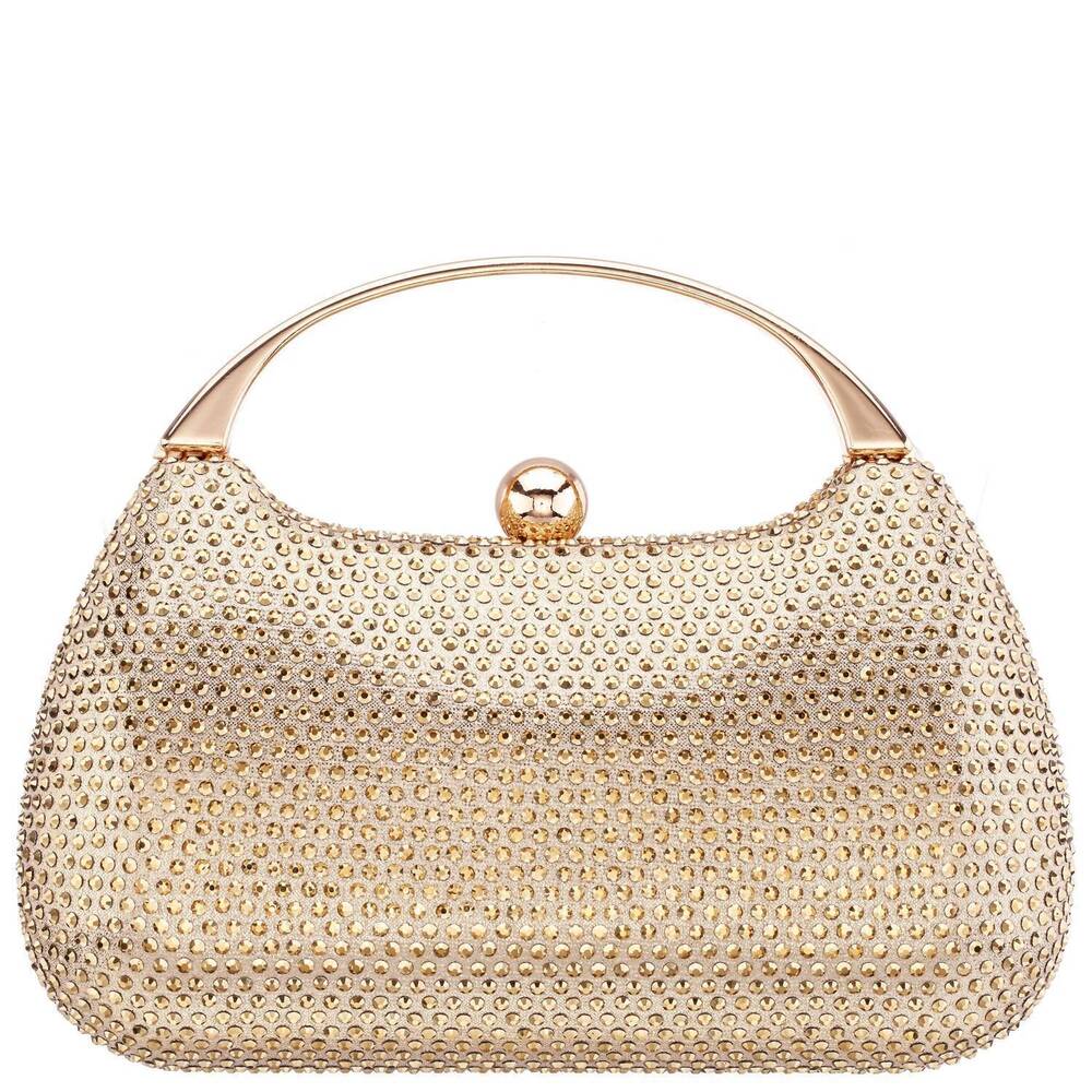 NEW NINA SHOES women's brando clutch bag in gold